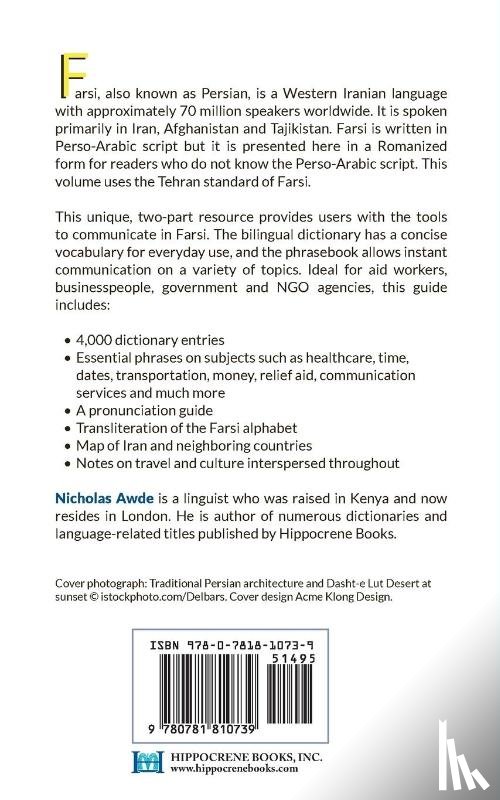 Awde, Nicholas - Farsi-English/English-Farsi (Persian) Dictionary & Phrasebook