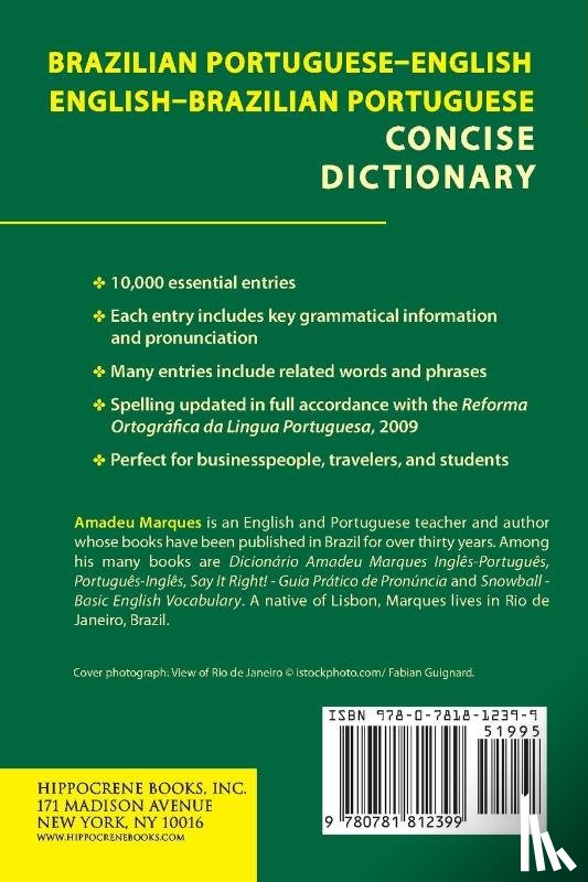 Marques, Amadeu - Brazilian Portuguese-English/English-Brazilian Portuguese Concise Dictionary