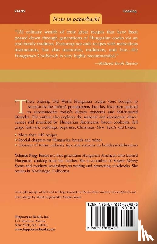 Fintor, Yolanda - Hungarian Cookbook: Old World Recipes for New World Cooks