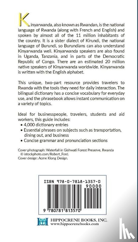  - Kinyarwanda-English/English-Kinyarwanda Dictionary & Phrasebook