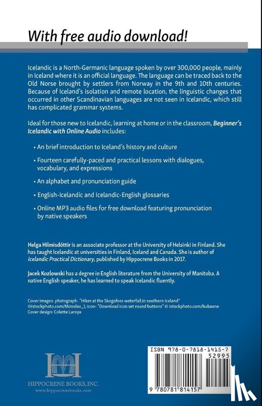 Hilmisdttir, Helga, Kozlowski, Jacek - Beginner's Icelandic with Online Audio