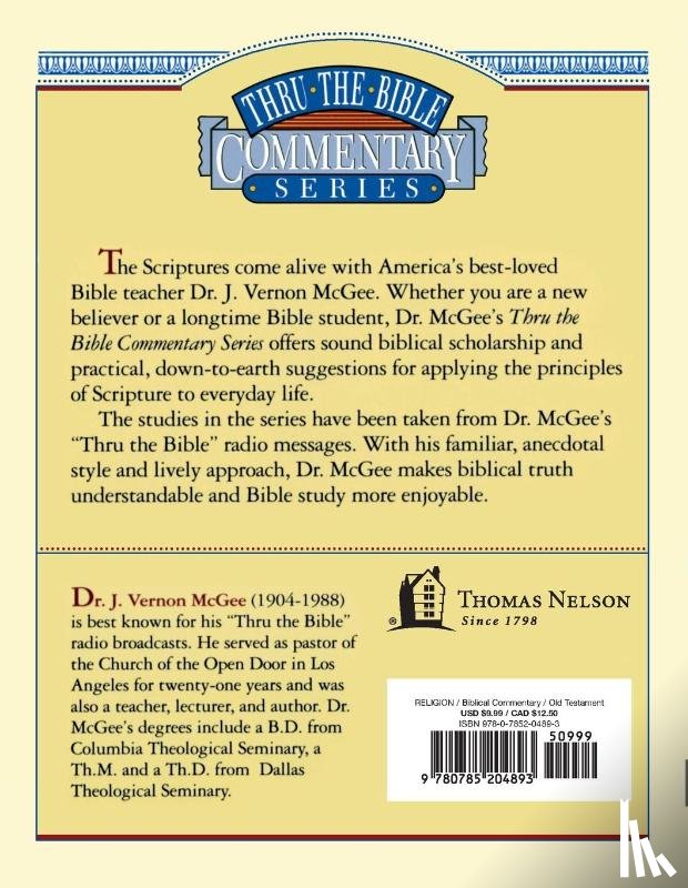 McGee, J. Vernon - Thru the Bible Vol. 21: Poetry (Ecclesiastes/Song of Solomon)