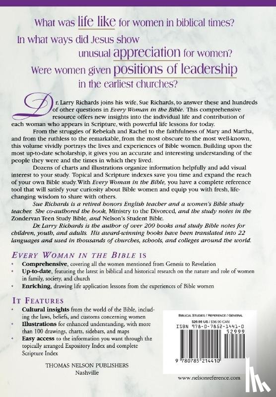 Peters, Angie, Richards, Sue W., Richards, Lawrence O. - Every Woman in the Bible