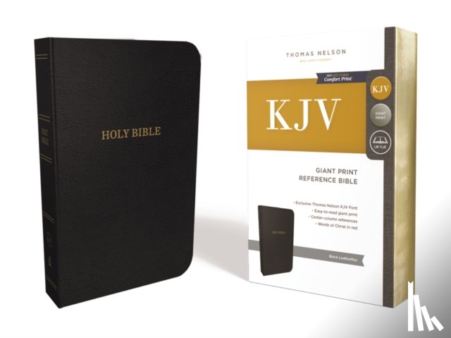Nelson, Thomas - KJV Holy Bible: Giant Print with 53,000 Cross References, Deluxe Black Leathersoft, Red Letter, Comfort Print: King James Version
