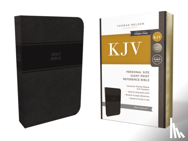 Nelson, Thomas - KJV Holy Bible: Personal Size Giant Print with 43,000 Cross References, Black Leathersoft, Red Letter, Comfort Print: King James Version