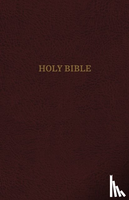 Nelson, Thomas - KJV Holy Bible: Personal Size Giant Print with 43,000 Cross References, Burgundy Bonded Leather, Red Letter, Comfort Print (Thumb Indexed): King James Version