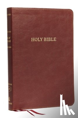 Thomas Nelson - KJV, Thinline Bible, Large Print, Imitation Leather, Burgundy, Indexed, Red Letter Edition