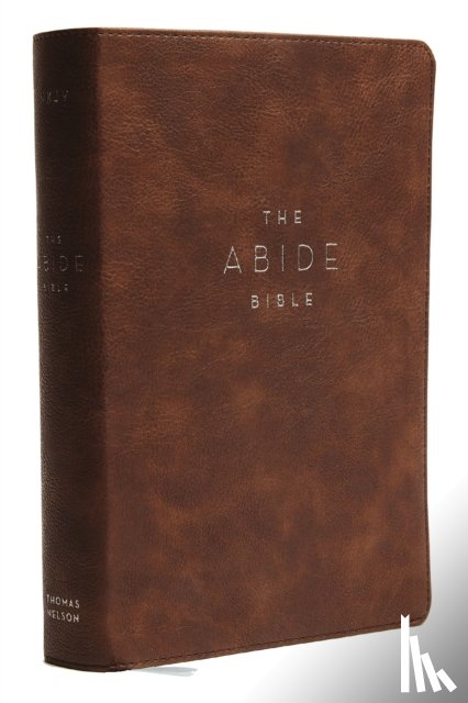 Taylor University Center For Scripture Engagement - NKJV, Abide Bible, Leathersoft, Brown, Red Letter, Comfort Print