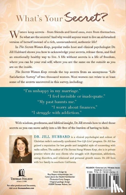 Hubbard, Dr. Jill - The Secrets Women Keep