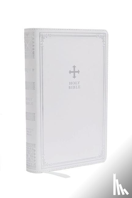 Catholic Bible Press - NRSV Catholic Edition Gift Bible, White Leathersoft (Comfort Print, Holy Bible, Complete Catholic Bible, NRSV CE)