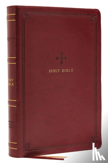 Catholic Bible Press - NRSV, Catholic Bible, Standard Personal Size, Leathersoft, Red, Comfort Print