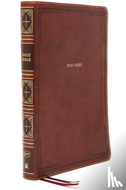 Nelson, Thomas - KJV Holy Bible: Giant Print Thinline Bible, Brown Leathersoft, Red Letter, Comfort Print (Thumb Indexed): King James Version