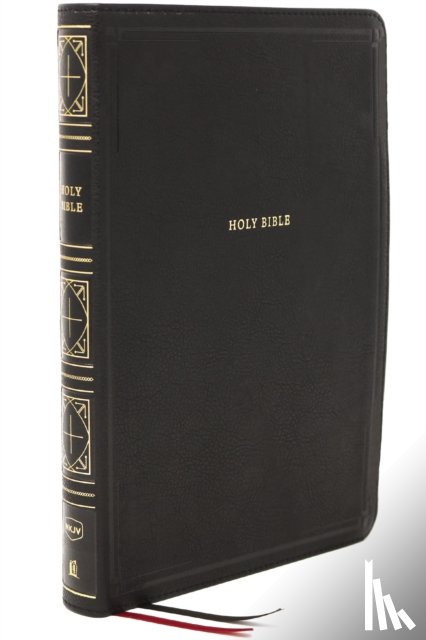 Nelson, Thomas - NKJV Holy Bible, Giant Print Thinline Bible, Black Leathersoft, Thumb Indexed, Red Letter, Comfort Print: New King James Version