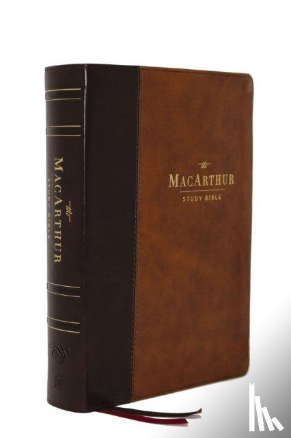MacArthur, John F. - ESV, MacArthur Study Bible, 2nd Edition, Leathersoft, Brown, Thumb Indexed