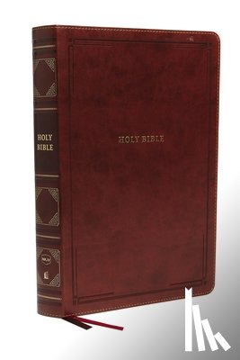 Nelson, Thomas - NKJV Holy Bible, Super Giant Print Reference Bible, Brown Leathersoft, 43,000 Cross references, Red Letter, Comfort Print: New King James Version