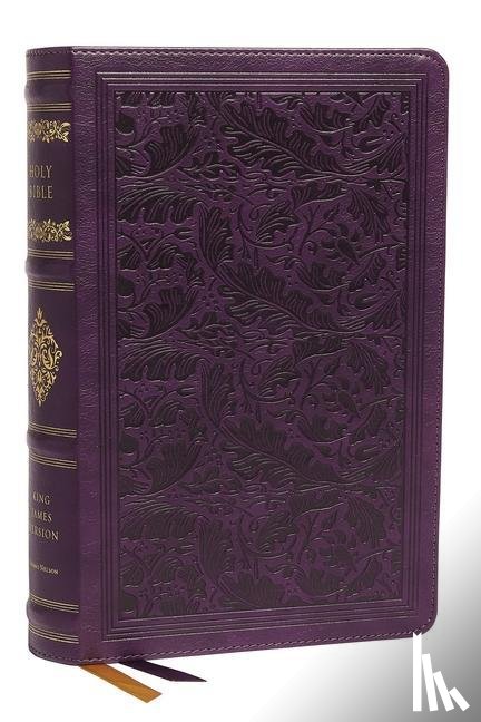 Thomas Nelson - KJV, Personal Size Reference Bible, Sovereign Collection, Leathersoft, Purple, Red Letter, Comfort Print