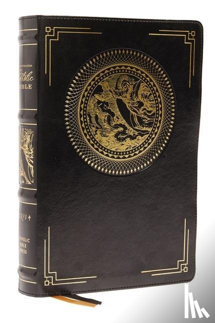 Catholic Bible Press - NRSVCE, Illustrated Catholic Bible, Leathersoft, Black, Comfort Print