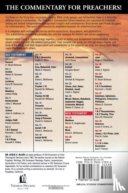Allen, Leslie C. - The Preacher's Commentary - Vol. 10: 1 and 2 Chronicles