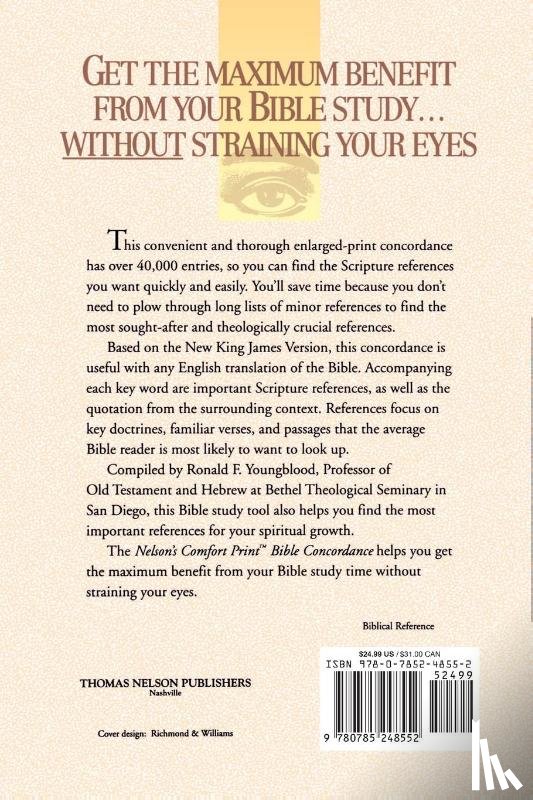 Thomas Nelson - Comfort Print Bible Concordance