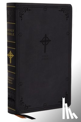 Catholic Bible Press - NABRE, New American Bible, Revised Edition, Catholic Bible, Large Print Edition, Leathersoft, Black, Thumb Indexed, Comfort Print