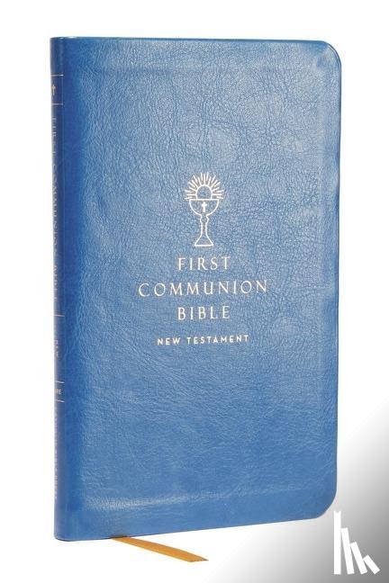Catholic Bible Press - NABRE, New American Bible, Revised Edition, Catholic Bible, First Communion Bible: New Testament, Leathersoft, Blue