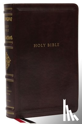Nelson, Thomas - NKJV, Personal Size Reference Bible, Sovereign Collection, Leathersoft, Brown, Red Letter, Thumb Indexed, Comfort Print