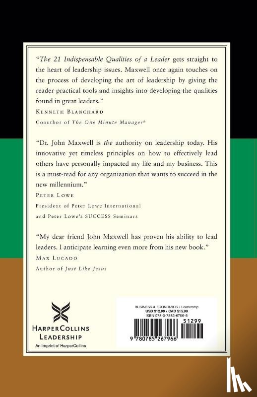 Maxwell, John C. - The 21 Indispensable Qualities of a Leader