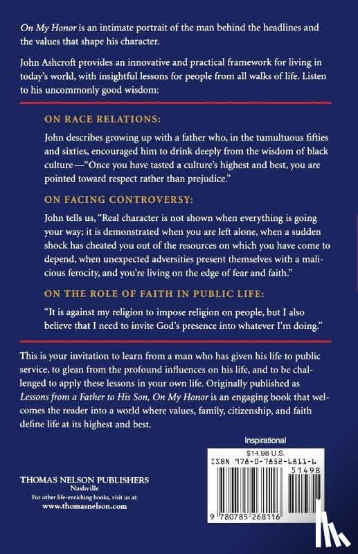 Ashcroft, John - ON MY HONOR