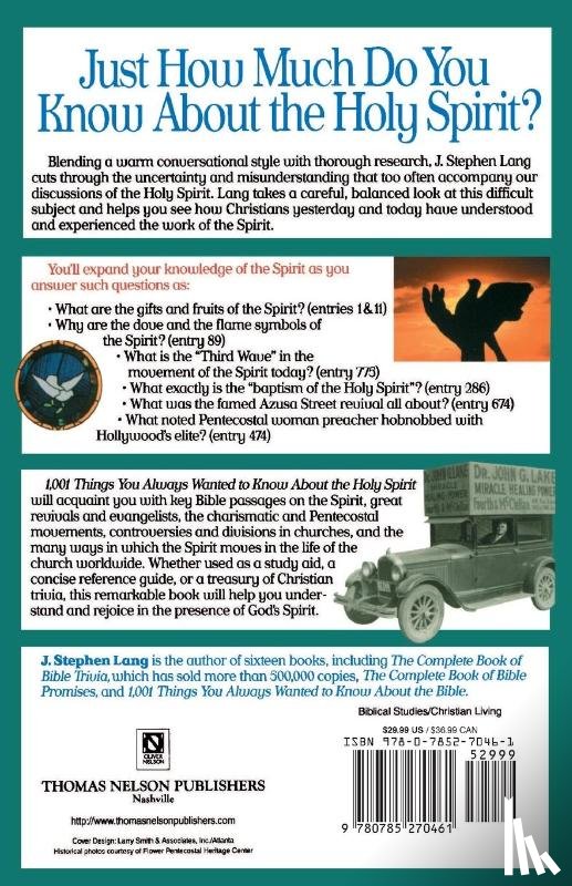 Lang, J. Stephen - 1,001 Things You Always Wanted to Know About the Holy Spirit