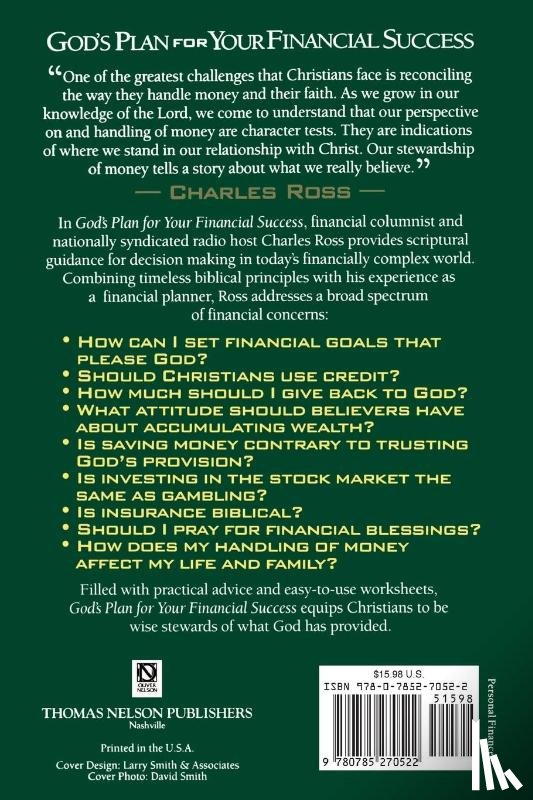 Ross, Charles - God's Plan For Your Financial Success