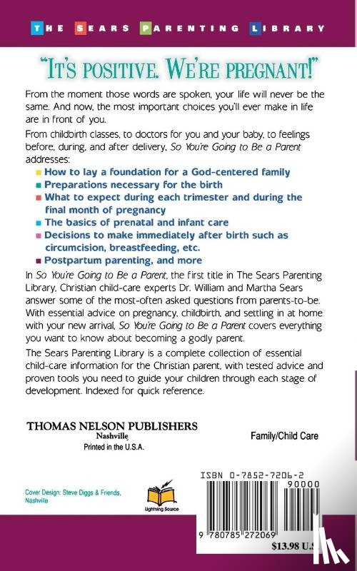 Sears, William - So You'RE Going to be a Parent