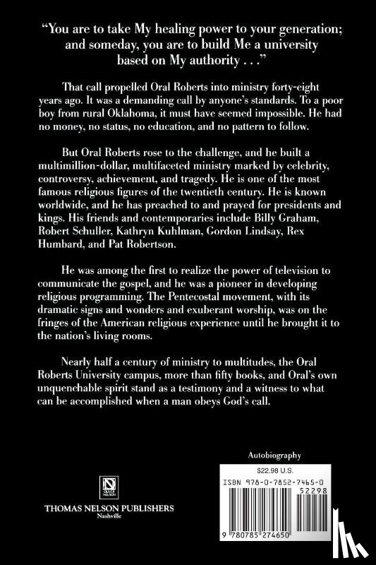 Roberts, Oral - Expect A Miracle, My Life and Ministry