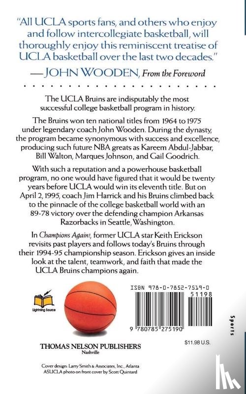 Erickson, Keith - CHAMPIONS AGAIN - UCLA BASKETBALL '95
