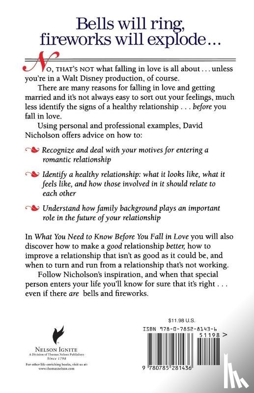 Nicholson, David - What You Need to Know before You Fall in Love