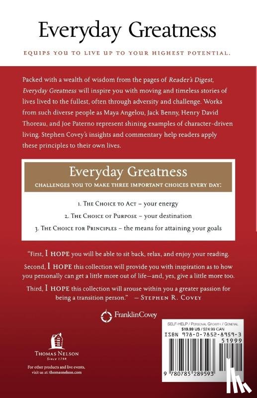Covey, Stephen R. - Everyday Greatness