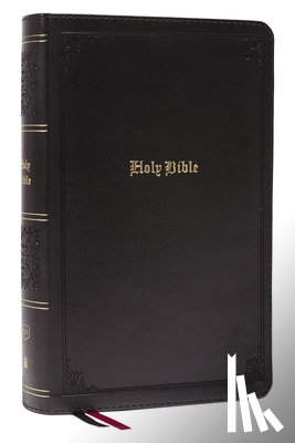 Thomas Nelson - KJV Holy Bible: Large Print Single-Column with 43,000 End-of-Verse Cross References, Black Leathersoft, Personal Size, Red Letter, Comfort Print (Thumb Indexed): King James Version