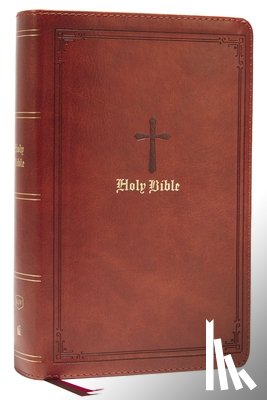 Nelson, Thomas - KJV Holy Bible: Large Print Single-Column with 43,000 End-of-Verse Cross References, Brown Leathersoft, Personal Size, Red Letter, Comfort Print: King James Version