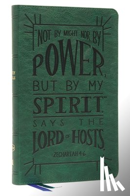 Nelson, Thomas - NKJV, Thinline Youth Edition Bible, Verse Art Cover Collection, Leathersoft, Green, Red Letter, Comfort Print