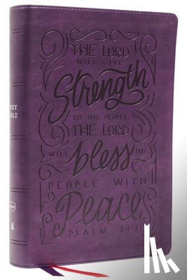 Nelson, Thomas - NKJV, Giant Print Center-Column Reference Bible, Verse Art Cover Collection, Leathersoft, Purple, Thumb Indexed, Red Letter, Comfort Print
