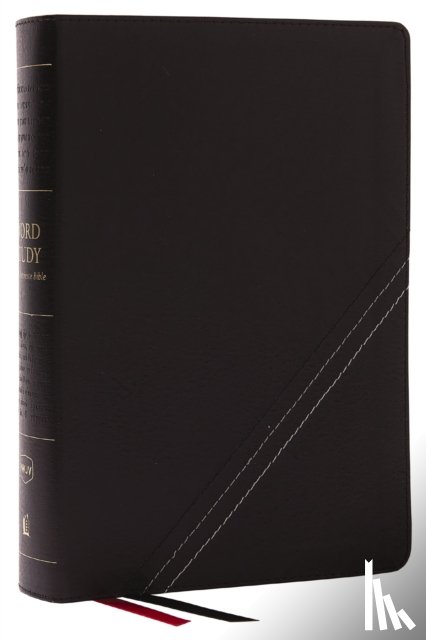 Thomas Nelson - NKJV, Word Study Reference Bible, Bonded Leather, Black, Red Letter, Comfort Print