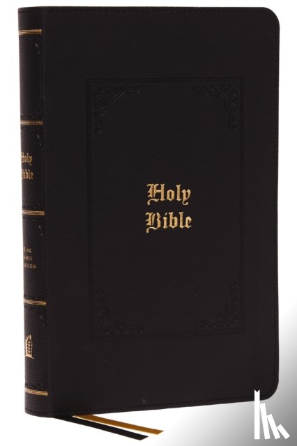 Thomas Nelson - KJV, Personal Size Large Print Reference Bible, Vintage Series, Black Leathersoft, Red Letter, Comfort Print