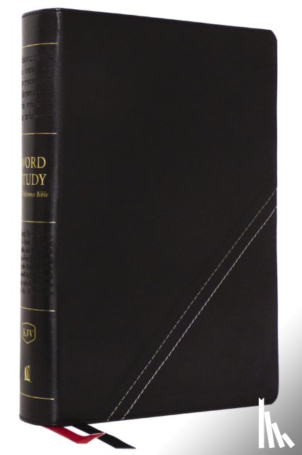 Thomas Nelson - KJV, Word Study Reference Bible, Leathersoft, Black, Red Letter, Comfort Print