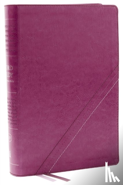 Thomas Nelson - KJV, Word Study Reference Bible, Leathersoft, Pink, Red Letter, Comfort Print