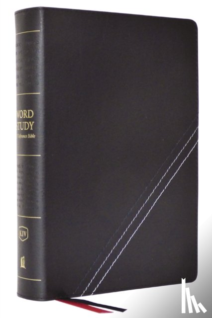 Thomas Nelson - KJV, Word Study Reference Bible, Bonded Leather, Black, Red Letter, Comfort Print