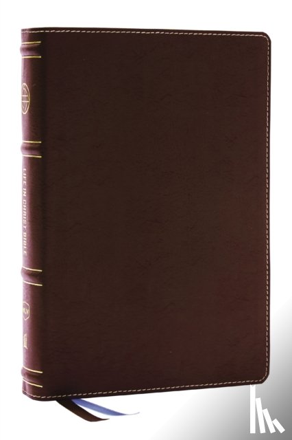 Thomas Nelson - Life in Christ Bible: Discovering, Believing, and Rejoicing in Who God Says You Are (NKJV, Brown Bonded Leather, Thumb Indexed, Red Letter, Comfort Print)