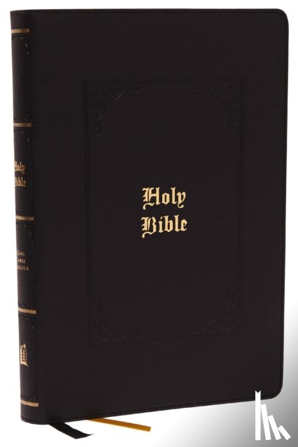 Thomas Nelson - KJV Holy Bible: Large Print with 53,000 Center-Column Cross References, Black Leathersoft, Red Letter, Comfort Print (Thumb Indexed): King James Version