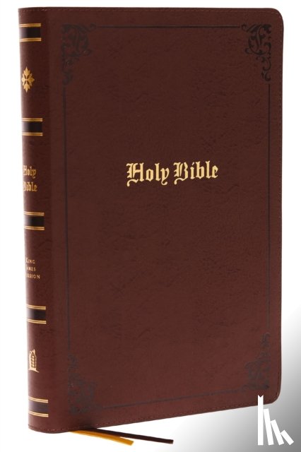 Thomas Nelson - KJV Holy Bible: Large Print with 53,000 Center-Column Cross References, Brown Bonded Leather, Red Letter, Comfort Print: King James Version