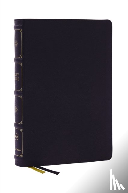 Thomas Nelson - NKJV, Large Print Thinline Reference Bible, Blue Letter, Maclaren Series, Leathersoft, Black, Thumb Indexed, Comfort Print