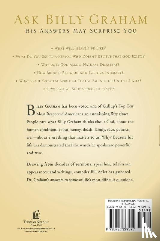 Adler, Bill - Ask Billy Graham