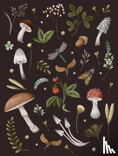 Editors of Chartwell Books - Mushroom Lined Journal